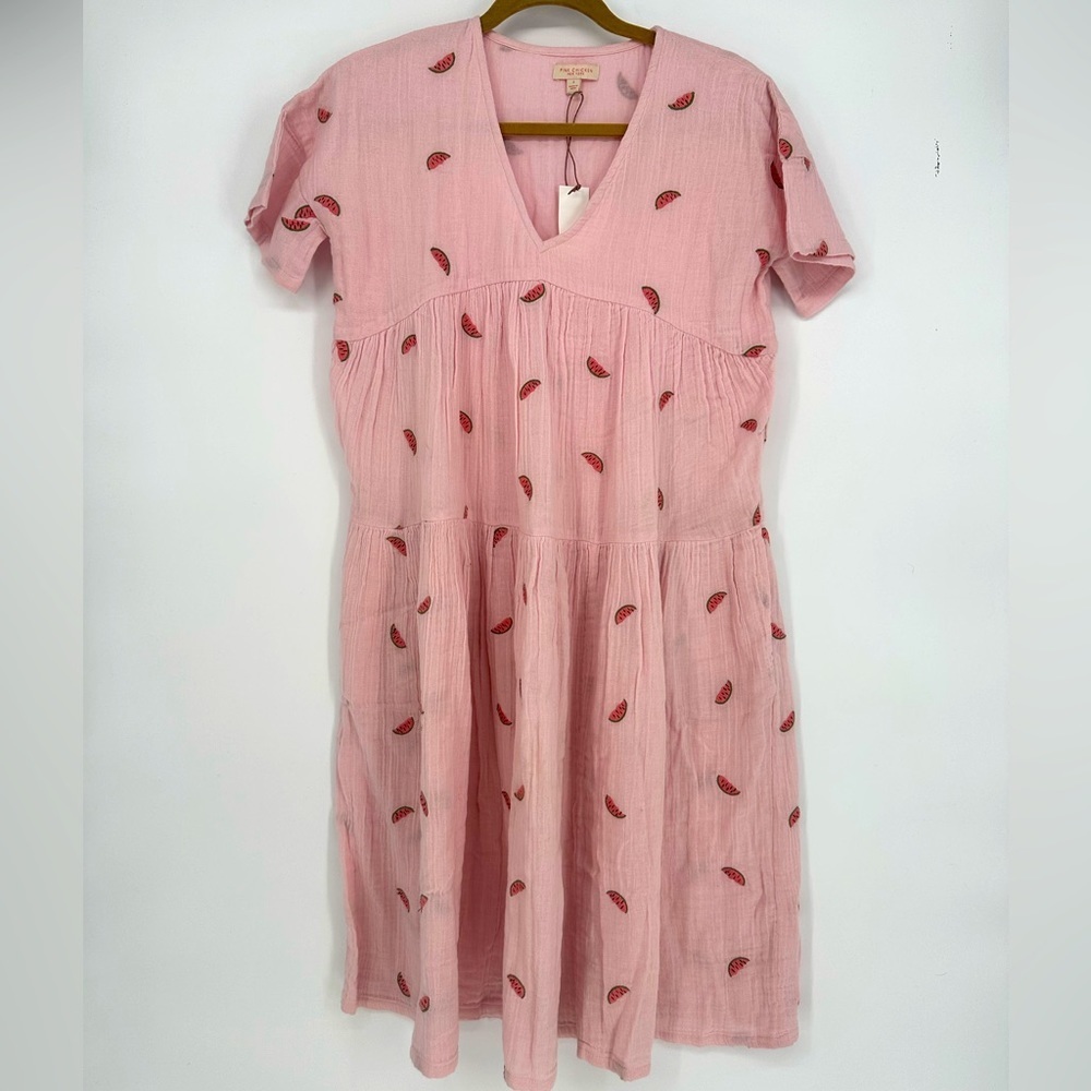 NWT Pink Chicken Women’s Cotton Gauze Watermelon Dress